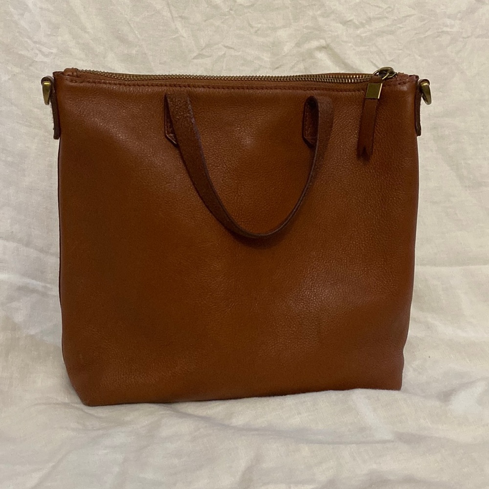 Madewell The Zip-Top Brown Transport Crossbody